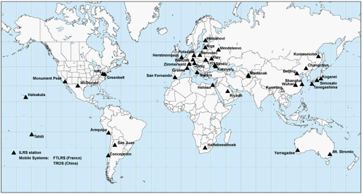 ILRS Network Map