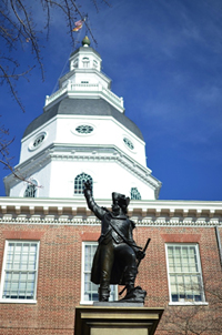 Maryland State Capitol Building in Annapolis